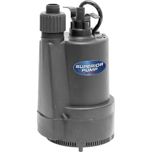 Superior Pump 91330 1/3 HP Thermostatic Submersible Utility Pump