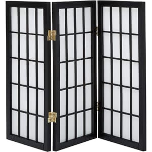 Oriental Furniture Two-foot Tall Desktop Window Pane Shoji Screen