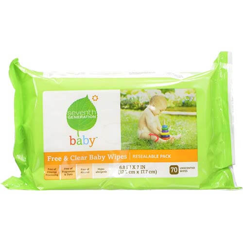 Seventh Generation Original Gentle And Soft Free Clear Baby Wipes - The Best Baby Wipes