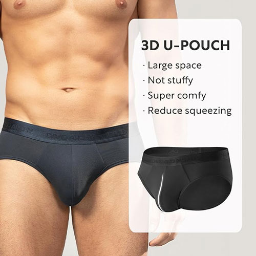 DAVID ARCHY Men's Micro Modal Briefs (4 Pack) Most Comfortable Underwear for Men