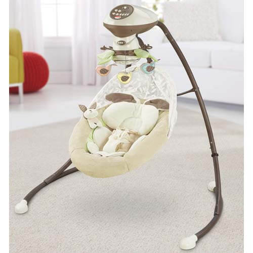 Fisher-Price My Little Snugbunny Cradle n Swing - Best Portable Baby Swing