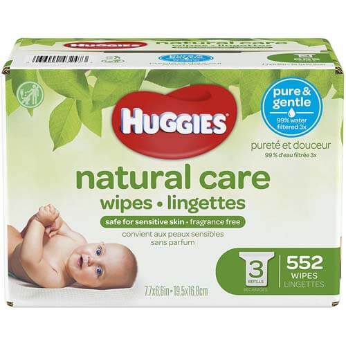 Huggies Unscented Natural Care Baby Wipes