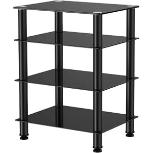 Fitueyes 4-Tier AV Component Cabinets