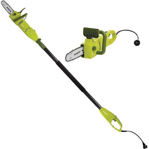 Sun Joe SWJ806E 8-Inch 8.0 Amp 2-in-1 convertible pole chain saw