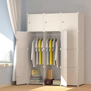 JOISCOPE MEGAFUTURE Wooden Pattern Wardrobe