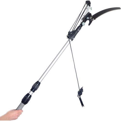 Milliard 6-16 Foot Extendable Tree Pruner/ Pole Saw with 3- Sided Blade