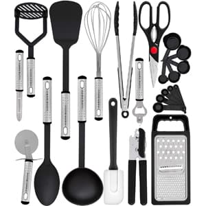 Home Hero 23-Pieces Nylon Kitchen Utensil Set - Best Kitchen Utensil Sets