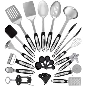 Home Hero Stainless Steel 25-Piece Kitchen Utensil Set - Best Kitchen Utensil Sets