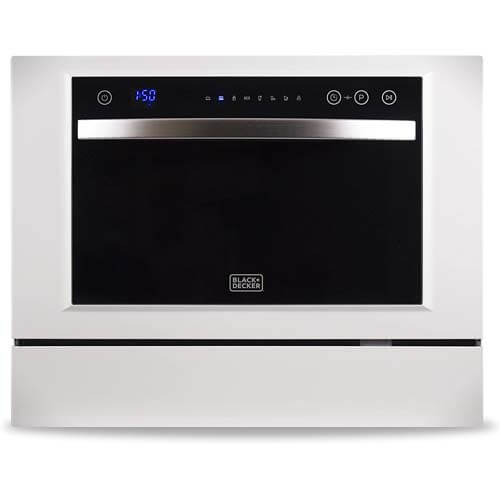 BLACK+DECKER BCD6W ENERGY STAR Compact Countertop Dishwasher