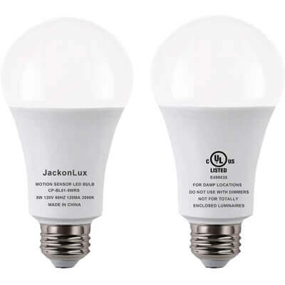 JackonLux Motion Activated Light Bulb
