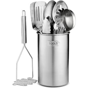 FineDine 10-Pieces Stainless Steel Kitchen Utensil Set - Best Kitchen Utensil Sets