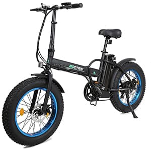 KUAFU 20-Inch Fat Tire Folding Electric Bike